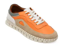 Pantofi sport GRYXX portocalii, 1391993, din piele naturala imagine