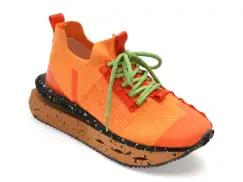 Pantofi sport GRYXX portocalii, 5722, din material textil imagine