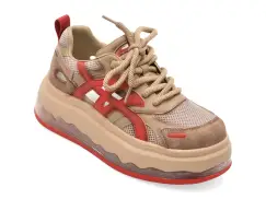 Pantofi sport GRYXX rosii, 5S137, din material textil imagine