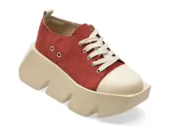 Pantofi sport GRYXX rosii, 61665, din material textil imagine
