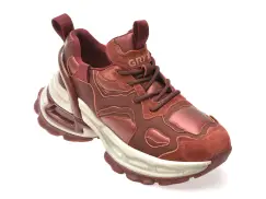 Pantofi sport GRYXX rosii, M1626, din piele naturala imagine