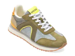 Pantofi sport GRYXX verzi , 24294, din material textil si piele naturala imagine