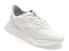 Pantofi sport HUGO albi, 6960, din material textil imagine