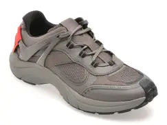 Pantofi sport HUGO gri, 8581, din material textil imagine