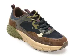 Pantofi sport JEEP bleumarin, M52070A, din piele naturala imagine