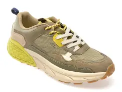 Pantofi sport JEEP kaki, M51091A, din material textil imagine