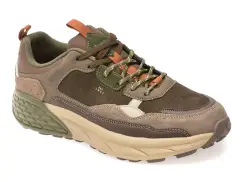 Pantofi sport JEEP maro, M52070A, din piele naturala imagine