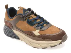 Pantofi sport JEEP maro, M52070A, din piele naturala imagine