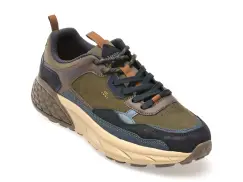 Pantofi sport JEEP maro, M52070A, din piele naturala imagine