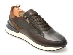 Pantofi sport LE COLONEL maro, 66442, din piele naturala imagine