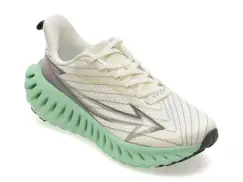 Pantofi sport NHOT albi, A386, din material textil imagine