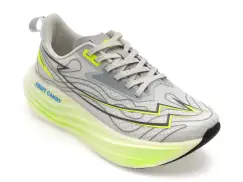 Pantofi sport NHOT gri, A519, din material textil imagine