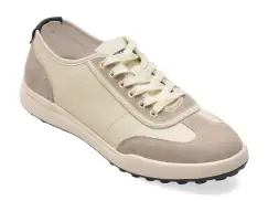 Pantofi sport OTTER albi, T25239, din piele naturala imagine