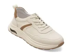 Pantofi sport OTTER albi, V260001, din piele naturala imagine