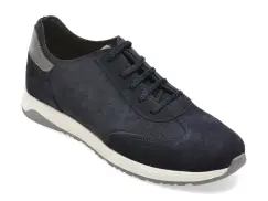 Pantofi sport OTTER bleumarin, 2250, din piele intoarsa imagine