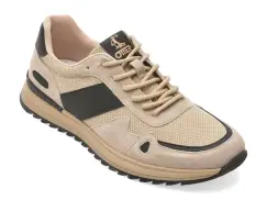 Pantofi sport OTTER gri, E660005, din material textil si piele naturala imagine