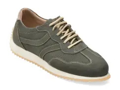 Pantofi sport OTTER gri, G202, din nabuc imagine