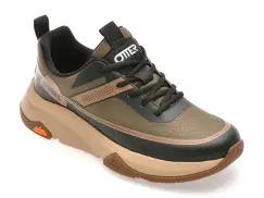 Pantofi sport OTTER kaki, 93516, din material textil imagine