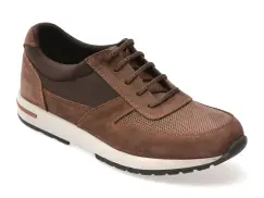 Pantofi sport OTTER maro, 1094, din nabuc imagine