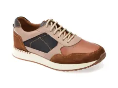 Pantofi sport OTTER maro, 31352, din piele naturala imagine