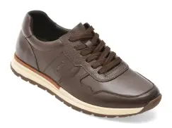 Pantofi sport OTTER maro, 63512, din piele naturala imagine