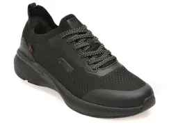 Pantofi sport OTTER negri, 30359, din material textil imagine