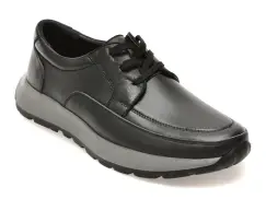 Pantofi sport OTTER negri, DD7016, din piele naturala imagine