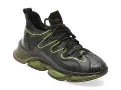 Pantofi sport OTTER negri, F700003, din piele ecologica imagine