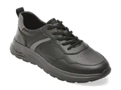 Pantofi sport OTTER negri, V260001, din piele naturala imagine