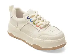 Pantofi sport PASS COLLECTION albi, MQ60007, din piele naturala imagine