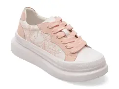 Pantofi sport PASS COLLECTION albi, SL60008, din material textil imagine