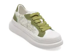 Pantofi sport PASS COLLECTION albi, SL60008, din material textil imagine