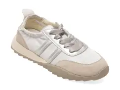 Pantofi sport PASS COLLECTION argintii, SH60009, din material textil imagine