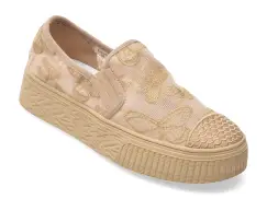 Pantofi sport PASS COLLECTION aurii, XA60003, din material textil imagine