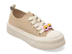 Pantofi sport PASS COLLECTION bej, MQ60010, din piele naturala imagine