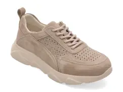 Pantofi sport PASS COLLECTION gri, J860008, din nabuc imagine