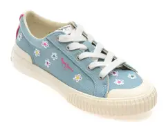 Pantofi sport PEPE JEANS albastri, GS30615, din material textil imagine