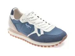 Pantofi sport PEPE JEANS albastri, MS40034, din material textil imagine