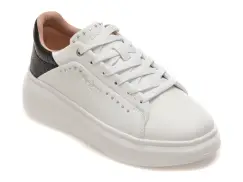 Pantofi sport PEPE JEANS albi, LS00022, din piele naturala imagine