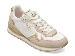 Pantofi sport PEPE JEANS bej, LS40023, din material textil imagine