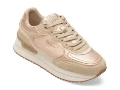 Pantofi sport PEPE JEANS bej, LS60042, din piele ecologica imagine