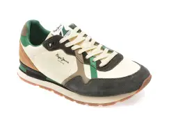 Pantofi sport PEPE JEANS bej, MS40029, din material textil imagine