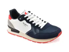 Pantofi sport PEPE JEANS bleumarin, BRIT CAMP, din material textil imagine