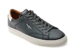 Pantofi sport PEPE JEANS bleumarin, JOE BASIC, din piele ecologica imagine