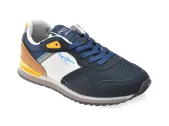 Pantofi sport PEPE JEANS bleumarin, LONDON LIFE, din material textil imagine