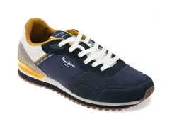 Pantofi sport PEPE JEANS bleumarin, LONDON MUSE, din material textil imagine