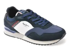 Pantofi sport PEPE JEANS bleumarin, MS40012, din material textil imagine