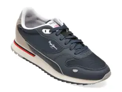 Pantofi sport PEPE JEANS bleumarin, MS40033, din piele ecologica imagine