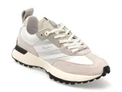 Pantofi sport PEPE JEANS gri, LS60032, din piele naturala imagine