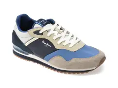 Pantofi sport PEPE JEANS gri, MS40036, din material textil imagine